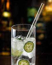 Barbaydos Glastrinkhalm mit Lasergravur