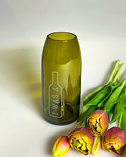 Upcycling Vase mit Lasergravur