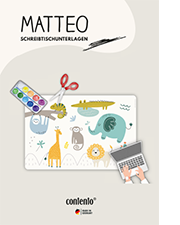 Matteo - kreative Schreibtischunterlagen aus Vinyl - von Contento
